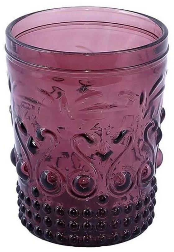 Ποτήρι Whiskey Ανάγλυφο Oxford (Σετ 6τμχ) Hoc1006 Purple Espiel Γυαλί