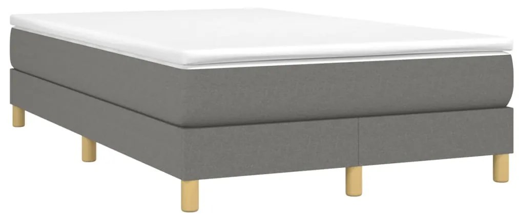 ΚΡΕΒΑΤΙ BOXSPRING ΜΕ ΣΤΡΩΜΑ ΣΚΟΥΡΟ ΓΚΡΙ 120X190 ΕΚ ΥΦΑΣΜΑΤΙΝΟ 3269665