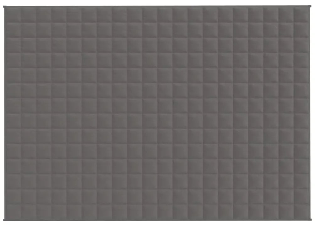 vidaXL Κουβέρτα Βαρύτητας Γκρι 137 x 200 εκ. 10 κ. Υφασμάτινη