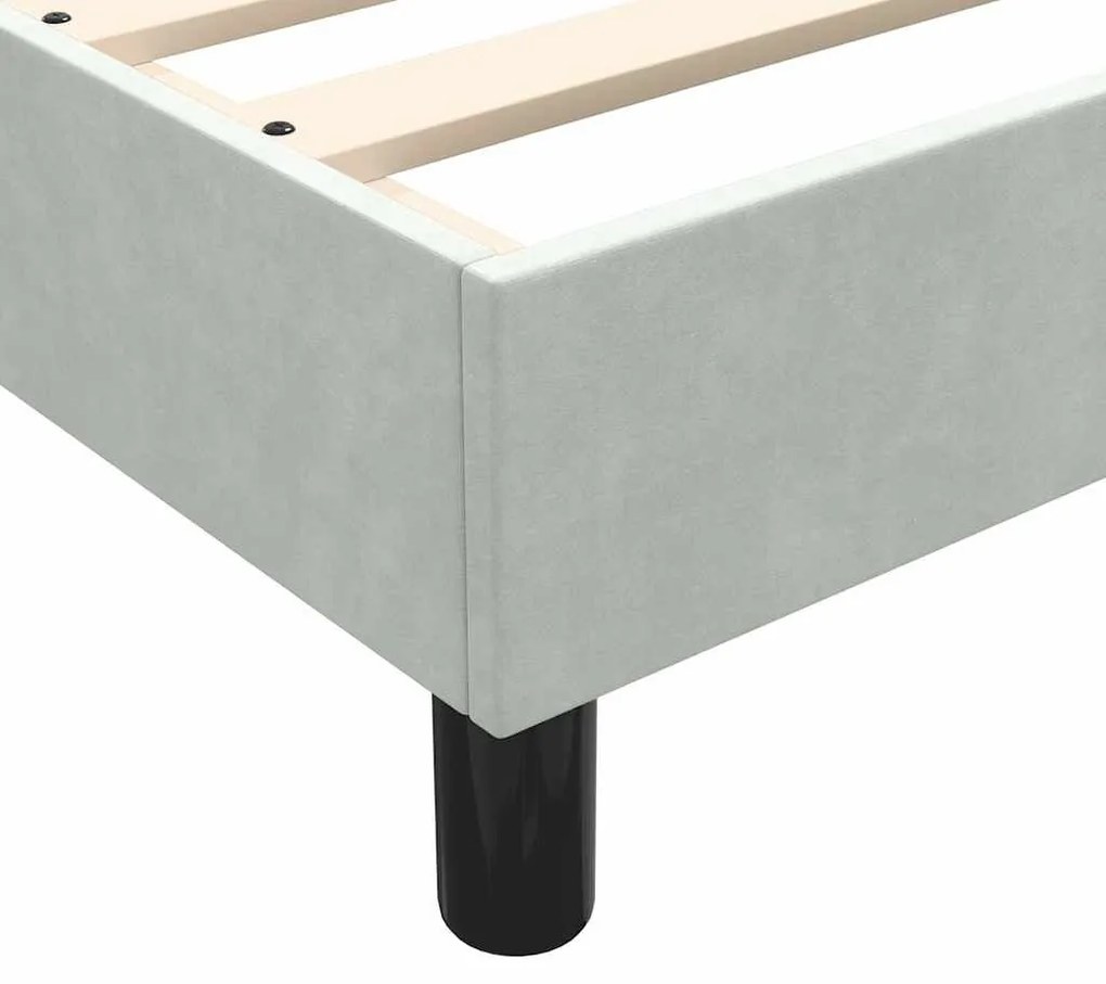 Κρεβάτι Boxspring χωρίς Στρώμα Ανοιχτό Γκρι 120x220 εκ. - Γκρι