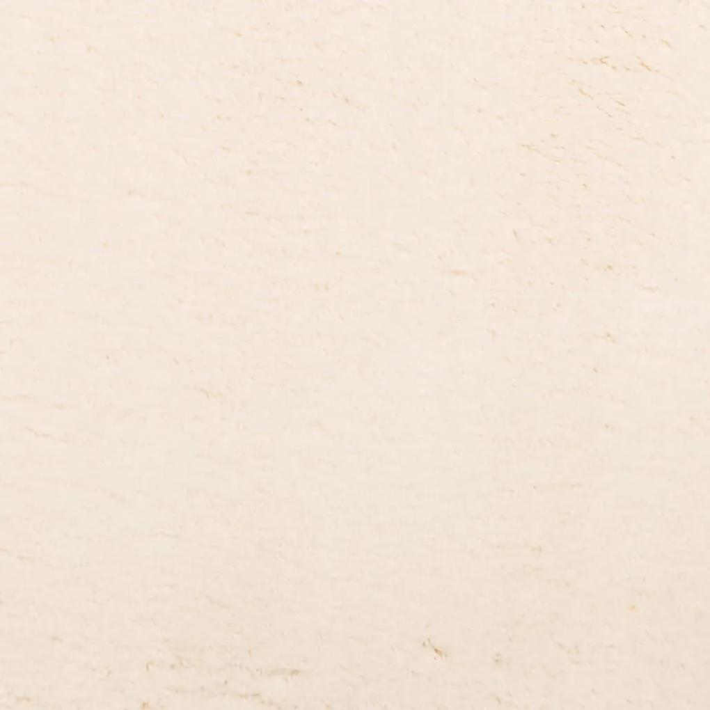 Χαλί HUARTE με Κοντό Πέλος Μαλακό/ Πλενόμενο Μπεζ 60 x 110 εκ. - Μπεζ