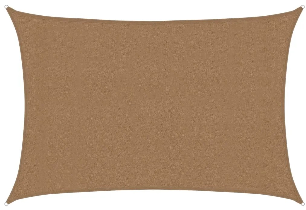 vidaXL Πανί Σκίασης Taupe 3 x 4 μ. από HDPE 160 γρ./μ²