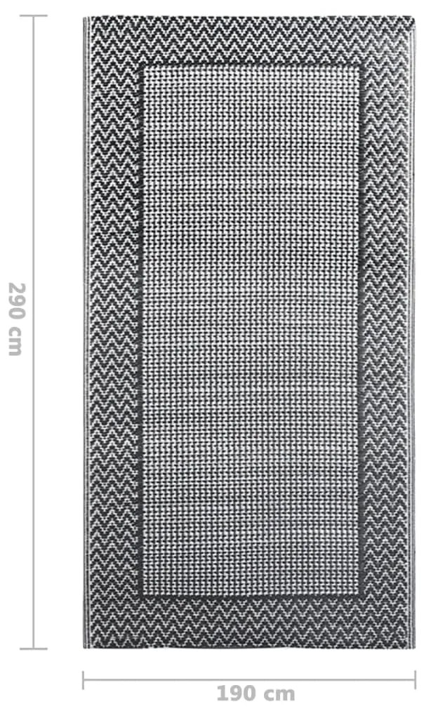 Χαλί Εξωτερικού Χώρου Γκρι 190 x 290 εκ. από Πολυπροπυλένιο - Γκρι