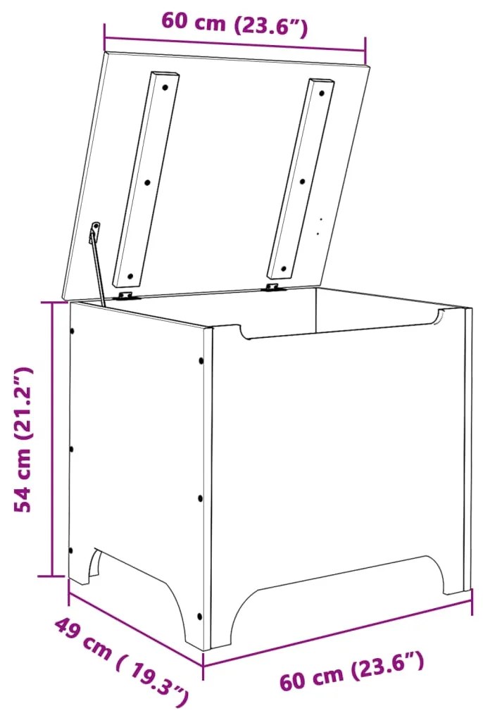 ΚΟΥΤΙ ΑΠΟΘΗΚΕΥΣΗΣ ΜΕ ΚΑΠΑΚΙ RANA ΛΕΥΚΟ 60X49X54ΕΚ. ΜΑΣΙΦ ΠΕΥΚΟ 4002336