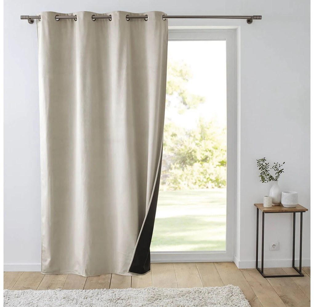 Κουρτίνα Υψηλής Σκίασης Polarchic Douceur d'intérieur με τρουκς και διαστάσεις 140x260cm - Sand