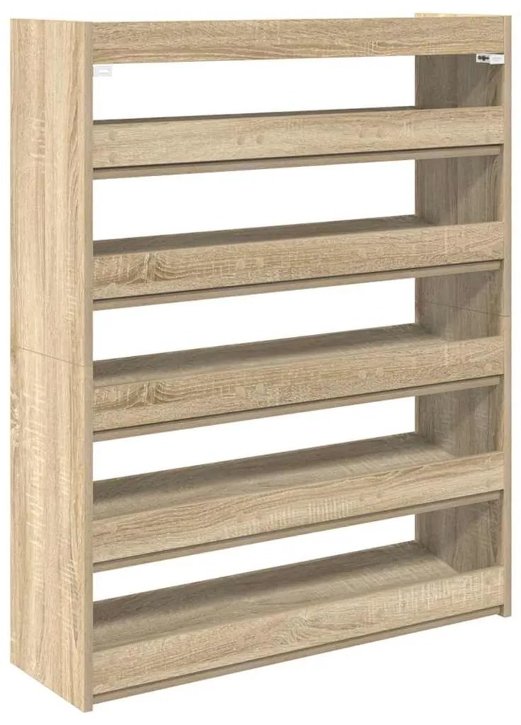 ΡΑΦΙ ΠΑΠΟΥΤΣΙΩΝ  SONOMA OAK 80X25X100 CM ΚΑΤΑΣΚΕΥΑΣΜΕΝΟ ΞΥΛΟ 859898