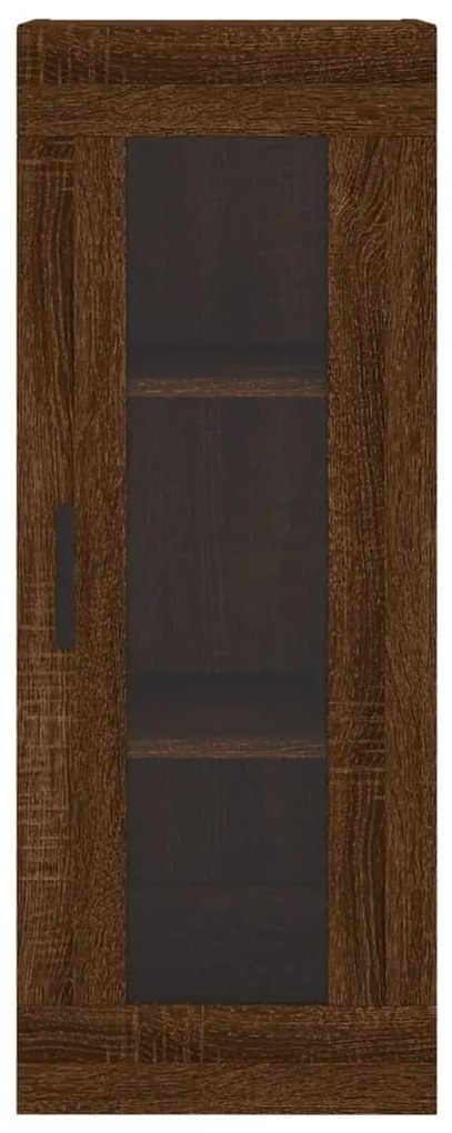 vidaXL Ντουλάπι Τοίχου Καφέ Δρυς 34,5 x 34 x 90 εκ.