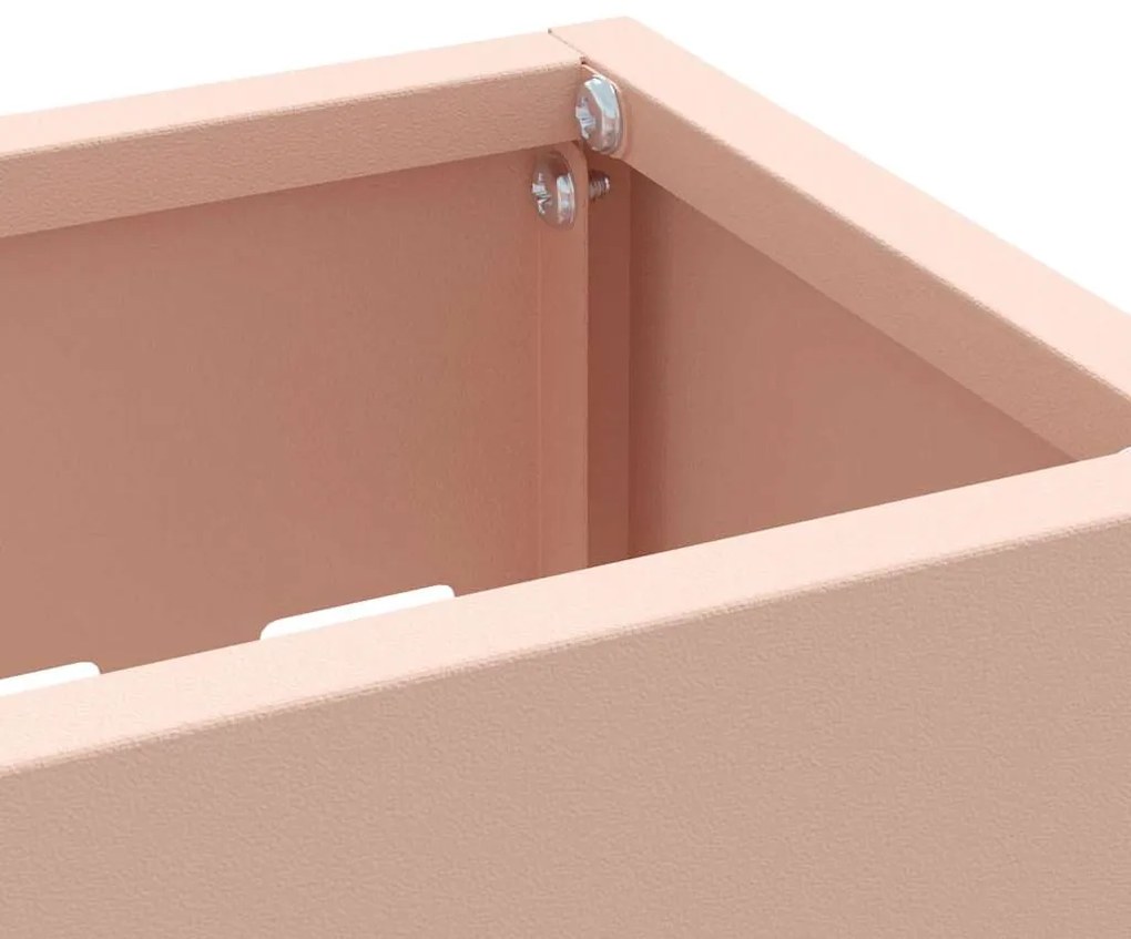 vidaXL Σχέδιο & βάση αποθήκευσης Ροζ 28 x 12 x 41 εκ Ατσάλι