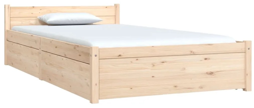 vidaXL Πλαίσιο Κρεβατιού με Συρτάρια 90 x 190 εκ Single