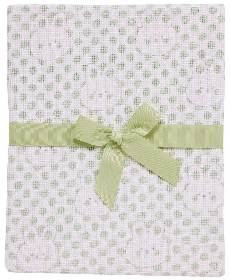 Κουβέρτα Βρεφική Πικέ 4962 Mint Das Home Αγκαλιάς 75x100cm 100% Βαμβάκι