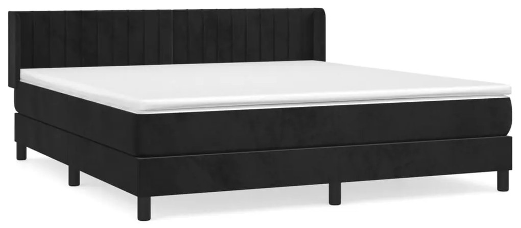 ΚΡΕΒΑΤΙ BOXSPRING ΜΕ ΣΤΡΩΜΑ ΜΑΥΡΟ 160X200 ΕΚ. ΒΕΛΟΥΔΙΝΟ 3131089