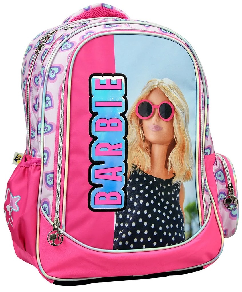 Σχολική Τσάντα Δημοτικού (35x20x46) Gim Barbie Holographic