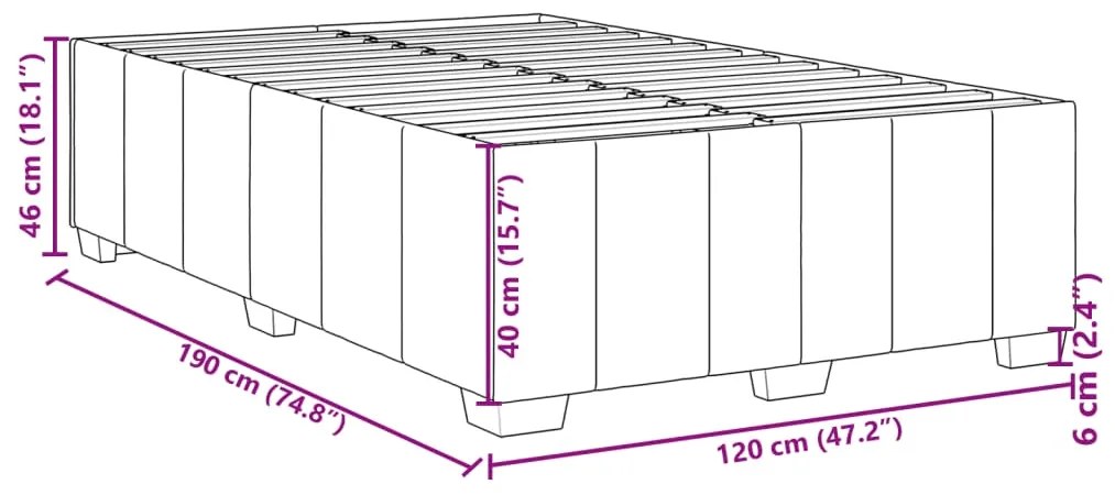 ΠΛΑΙΣΙΟ ΚΡΕΒΑΤΙΟΥ TAUPE 120X190 ΕΚ. ΥΦΑΣΜΑΤΙΝΟ 3284822