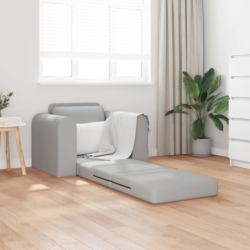 vidaXL Καναπές-κρεβάτι 2 σε 1 Γκρι Σύννεφο 98x71x83 εκ. Ύφασμα