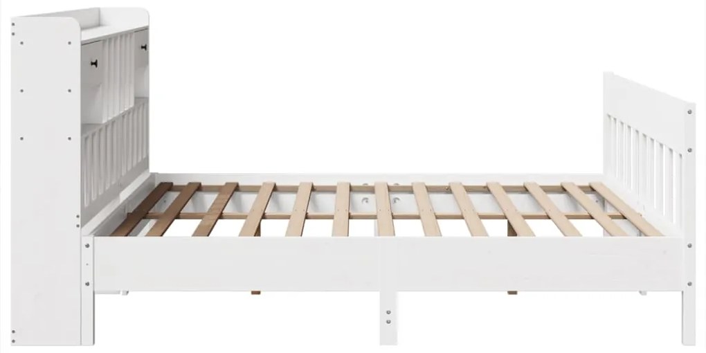 vidaXL Σκελετός Κρεβ. Χωρίς Στρώμα Λευκό 180x200 εκ Μασίφ Πεύκο