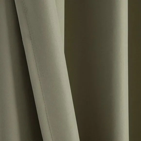 Beauty Home Κουρτίνα Full Blackout σκίασης με 8 κρίκους Soft Art 8391 Light Beige-C3 140x270 Μπεζ
