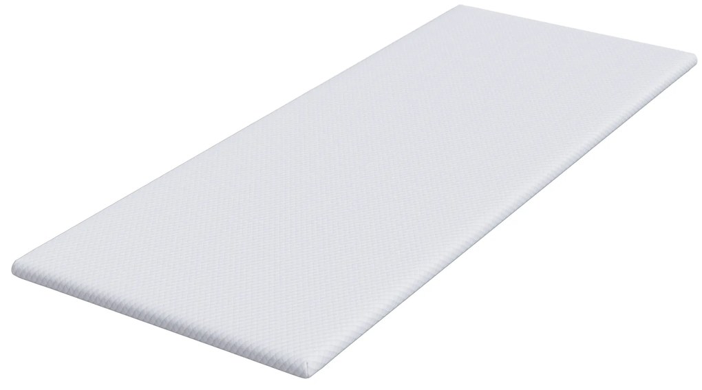 vidaXL Στρώματα Λευκό 70 x 200 cm 100% ύφασμα πολυεστέρα με τζακάρ