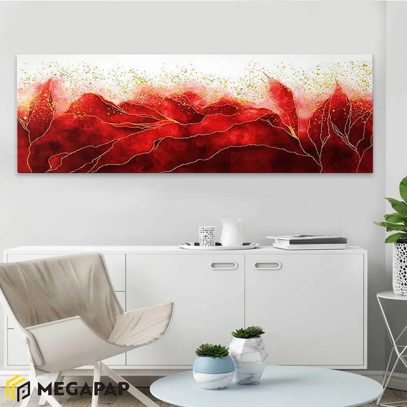 ΠΙΝΑΚΑΣ ΣΕ ΚΑΜΒΑ "RED PASSION" MEGAPAP ΨΗΦΙΑΚΗΣ ΕΚΤΥΠΩΣΗΣ 120X40X3ΕΚ.