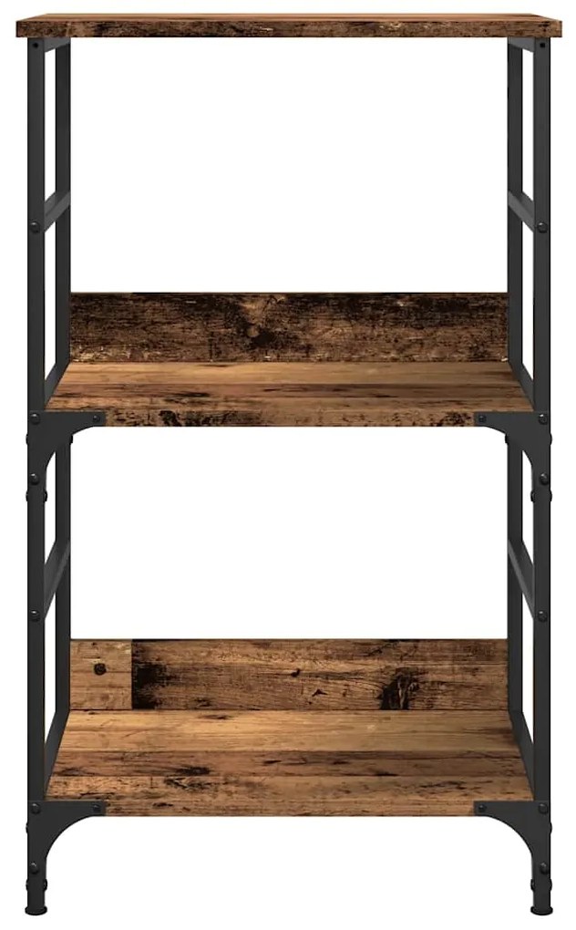 Ντουλάπι βιβλίων Παλιό ξύλο 50x33x82 cm Κατασκευασμένο ξύλο - Καφέ