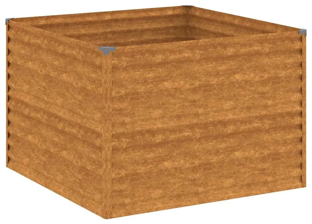 vidaXL Ζαρντινιέρα 100 x 100 x 69 εκ. από Ατσάλι Σκληρυθέν στον Αέρα