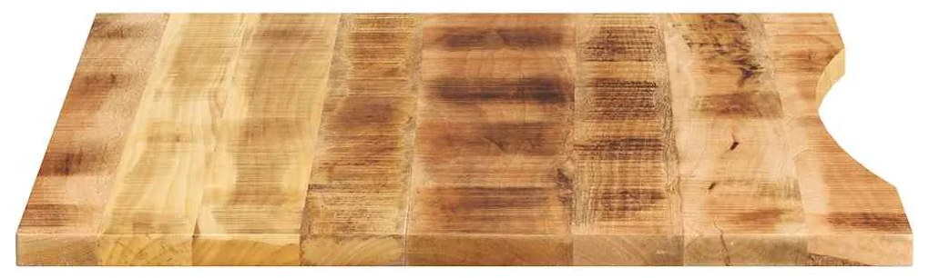 vidaXL Επιφάνεια Γραφείου Καμπύλη 110x80x2,5 εκ Μασίφ Ακατ. Μάνγκο
