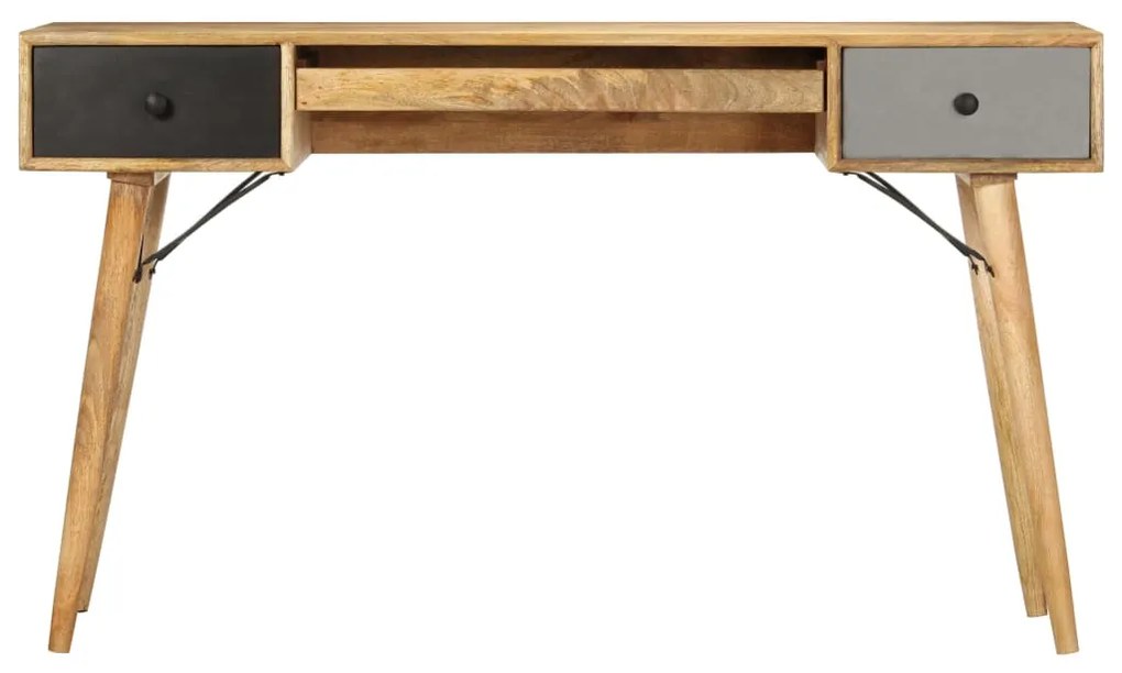 vidaXL Γραφείο με Συρτάρια 130 x 50 x 80 εκ. από Μασίφ Ξύλο Μάνγκο