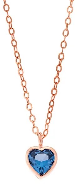 Μενταγιόν Senza Silver 925 Rose Gold Plated