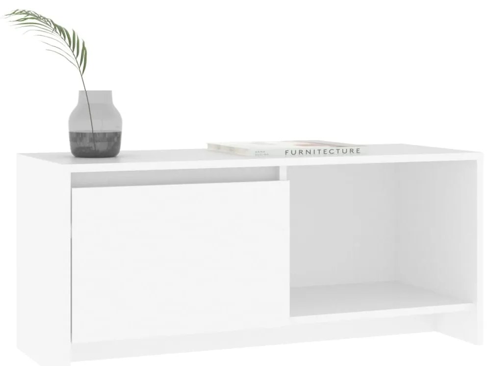 vidaXL Έπιπλο Τηλεόρασης Λευκό 90 x 35 x 40 εκ. από Μοριοσανίδα