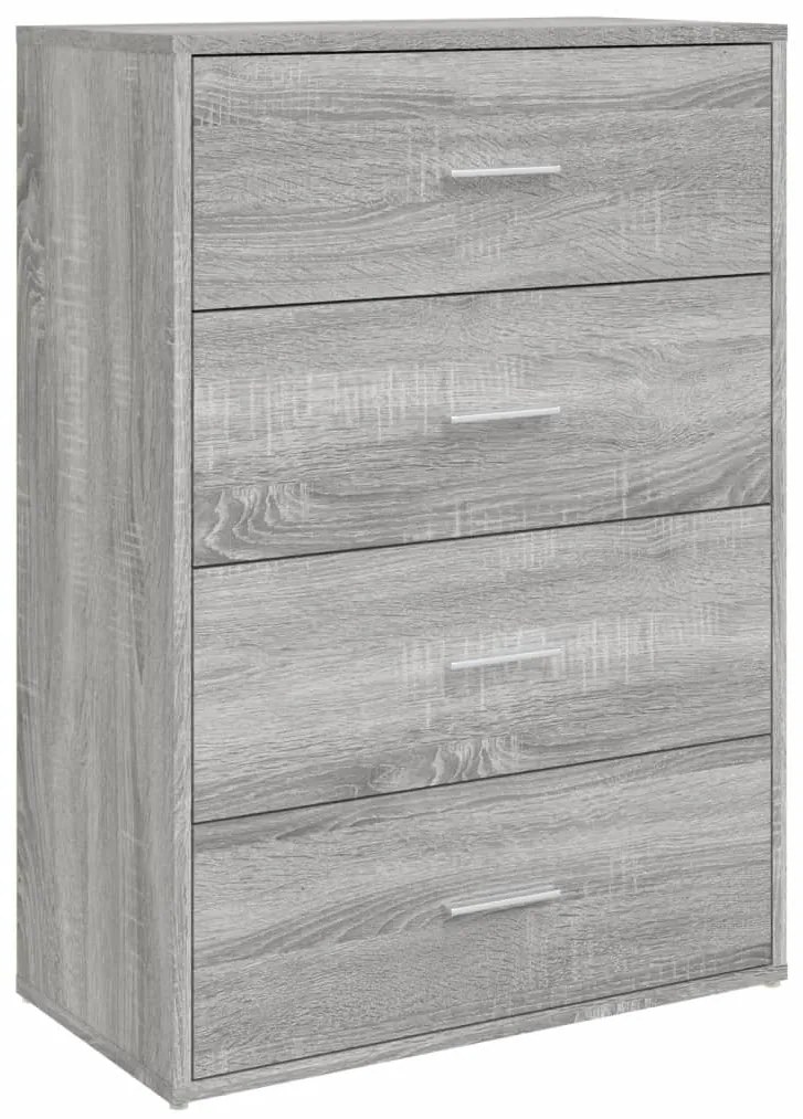 vidaXL Μπουφές Γκρι Sonoma 60x31x84 εκ. από Επεξεργασμένο Ξύλο