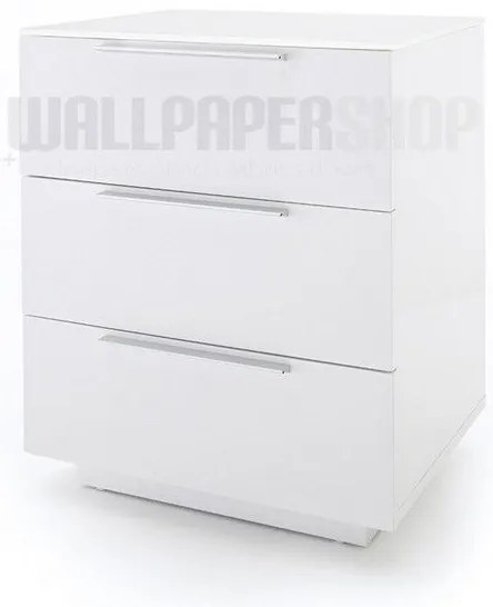 Κομοδίνο Λευκή Λάκα 50x60x40
