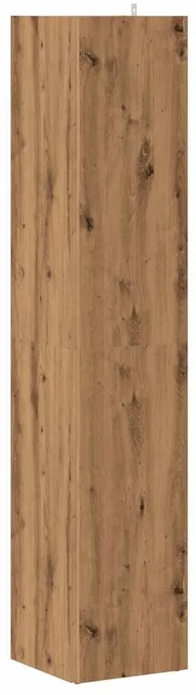 vidaXL Γωνιακό ντουλάπι Artisan Oak 33x33x165 cm Κατασκευασμένο ξύλο