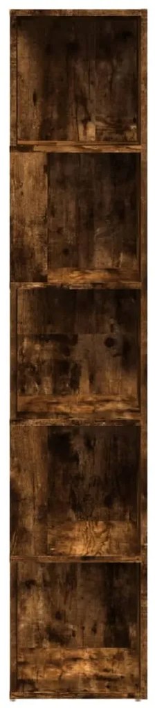 vidaXL Γωνιακό Έπιπλο Καπνιστή δρυς 33x33x164,5 εκ. από Επεξεργ. Ξύλο