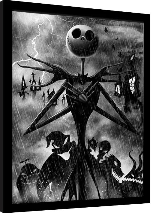 Κορνιζαρισμένη αφίσα Nightmare Before Christmas - Jack Storm