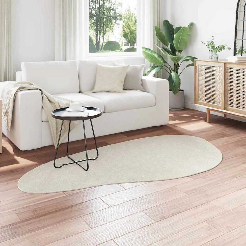 vidaXL Χαλί HUARTE Κρεμ 100 x 200 cm Πολυεστέρας