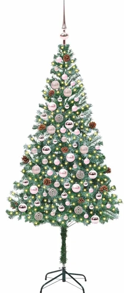 vidaXL Τεχνητό Χριστουγεννιάτικο Δέντρο Πράσινο 180 cm PVC και Χάλυβας