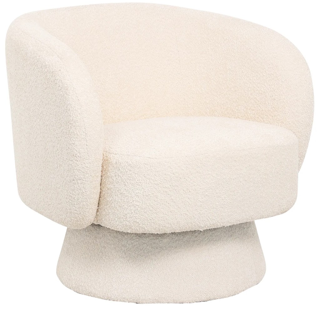 Intrahome ΠΟΛΥΘΡΟΝΑ ΠΕΡΙΣΤΡΕΦΟΜΕΝΗ KIVRY-SUR-SEINELEN .06 ΕΚΡΟΥ ΜΠΟΥΚΛΕ ΥΦΑΣΜΑ 78x81x77Υεκ. intraho-1636786