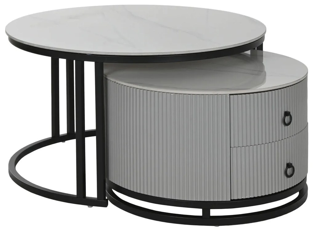 Τραπεζάκι Καφέ Home ESPRIT 80 x 80 x 45 cm