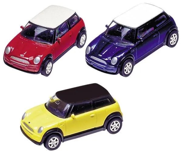 Goki αυτοκινητάκια μεταλλικά &quot;Mini Cooper 2001&quot; 7εκ. σε 3 χρώματα 12 τμχ.