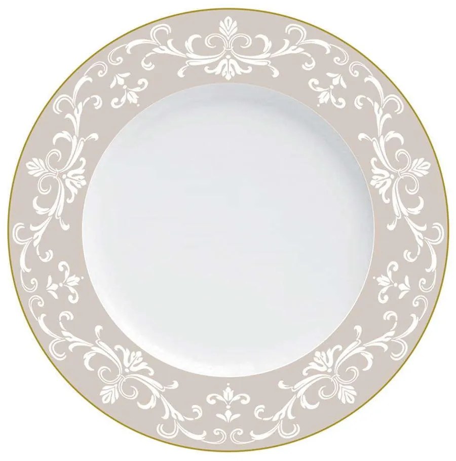 Σερβίτσιο Πιάτα Φαγητού Charlotte Oro (Σετ 72Τμχ) 24.285.30 Beige-Multi Cryspo Trio 72 τμχ Porcelain