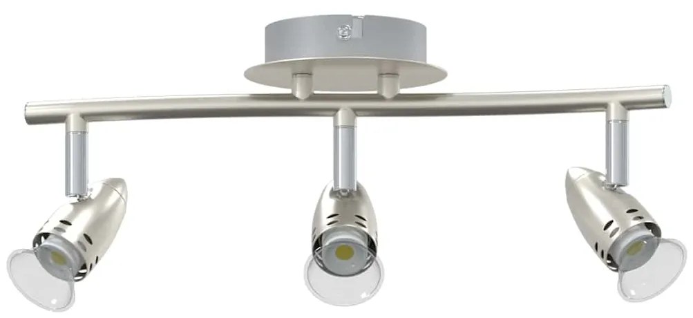 vidaXL Σποτ οροφής Ματ νικέλ 36.5 x 10 x 12.5 εκ Ατσάλι