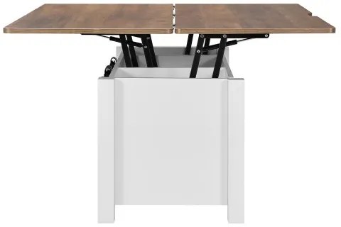 VEVOR 1000 mm Farmhouse Lift Top Coffee Table, Rustic Center Table with Barn Door and Hidden Storage Compartment, Modern Rectangle Lifting Tabletop for Living Room, Office, Home, Easy Assembly, Brown
