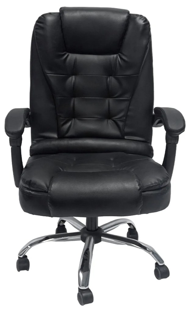 ΚΑΡΕΚΛΑ ΓΡΑΦΕΙΟΥ LAGOM HM1198 ΜΑΥΡO PVC-ΜΕΤΑΛ.ΒΑΣΗ-ΜΑΥΡΟΣ ΣΚΕΛΕΤΟΣ 60x70x104Υεκ