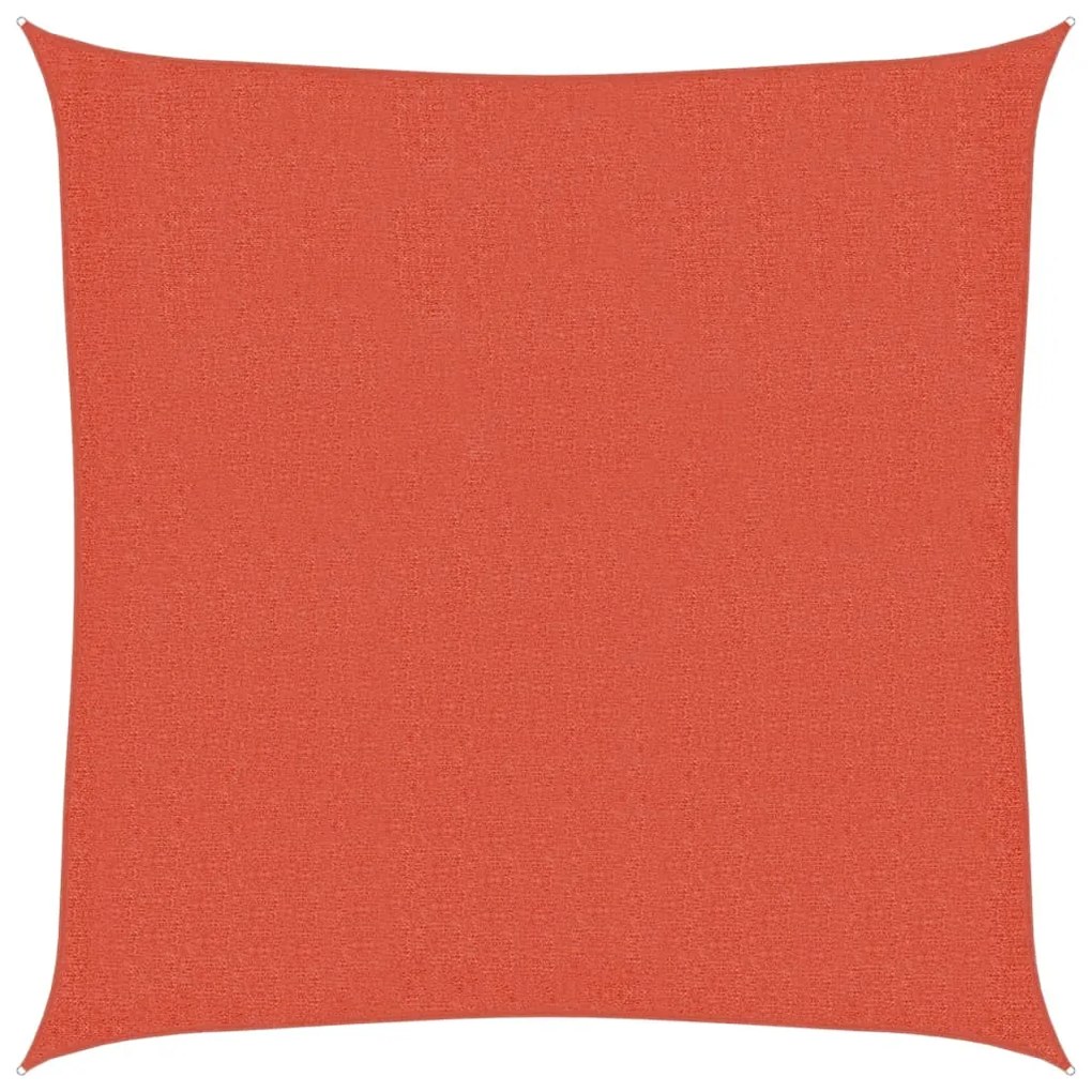 vidaXL Πανί Σκίασης Τετράγωνο Τερακότα 2,5x2,5 μ. από HDPE 160 γρ./μ²