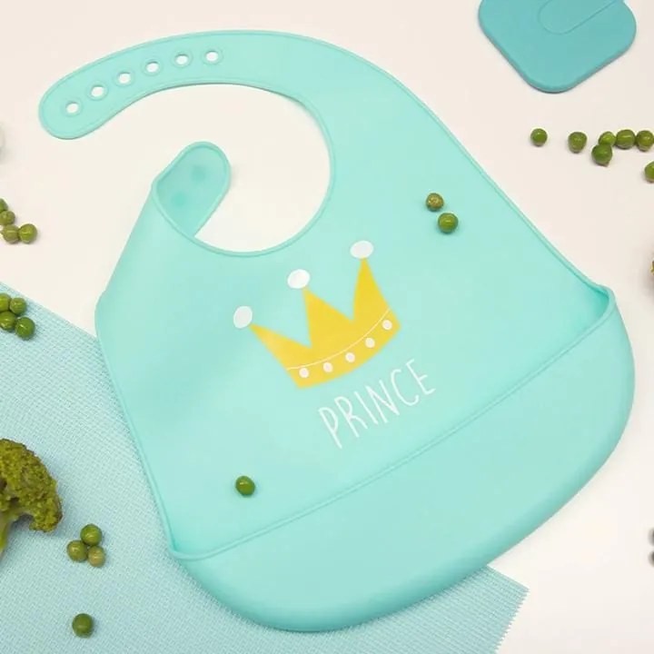 Σαλιάρα Σιλικόνης "Prince" Kiokids