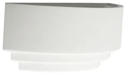 Απλίκα Φωτιστικό Τοίχου Γύψος G85541W Aca-G85541W-Λευκό G85541W