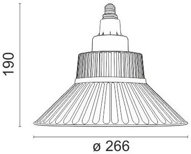 Καμπάνα E27 LED 5809-10-Διάμετρος: 26,6 εκ.