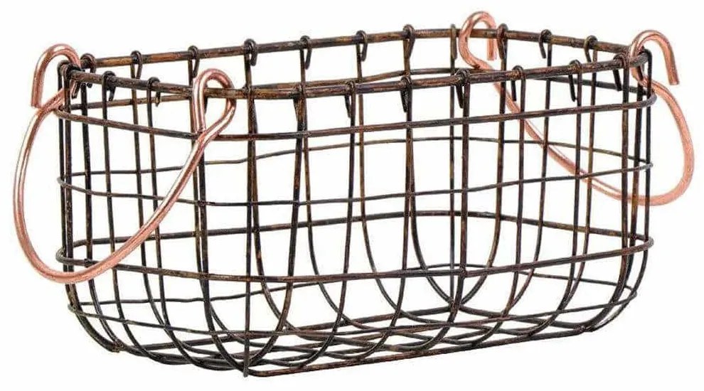 Καλάθι Διακοσμητικό Μεταλλικό TAK121 26x16x12cm Bronze Espiel Metal