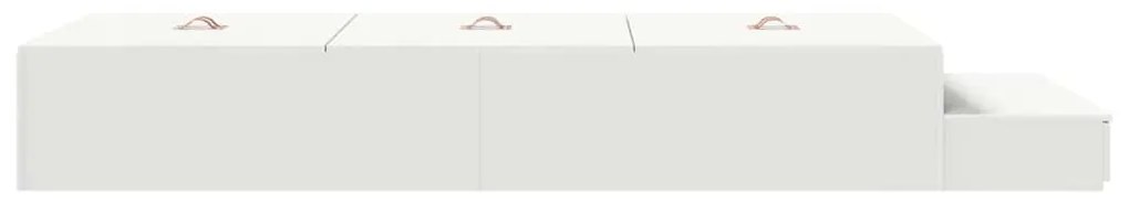 vidaXL Κρεβάτι με αποθηκευτικό χώρο Λευκό 236.5 x 80 x 31.5 εκατοστά