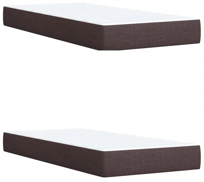 ΚΡΕΒΑΤΙ BOXSPRING ΜΕ ΣΤΡΩΜΑ ΣΚΟΥΡΟ ΚΑΦΕ 200X200 ΕΚ. ΥΦΑΣΜΑΤΙΝΟ 3294071