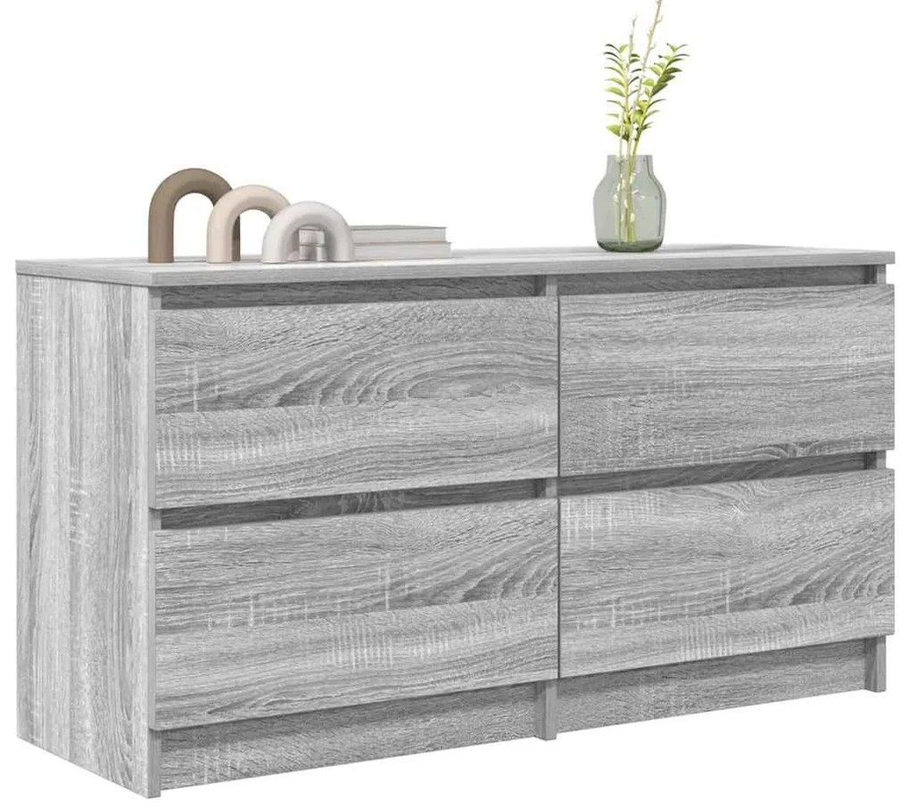 vidaXL Έπιπλο Τηλεόρασης Γκρι Sonoma 100x35x54 εκ. από Επεξεργ. Ξύλο